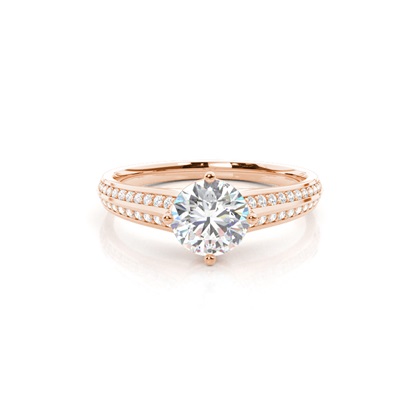 Rose Gold Diamond Engagement Rings