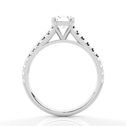 Emerald Simple Engagement Rings