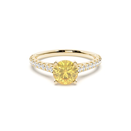 Yellow Gold Yellow Diamond Engagement Rings
