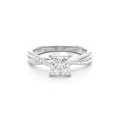 White Gold Solitaire Engagement Rings