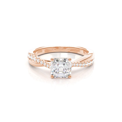 Rose Gold Diamond Engagement Rings