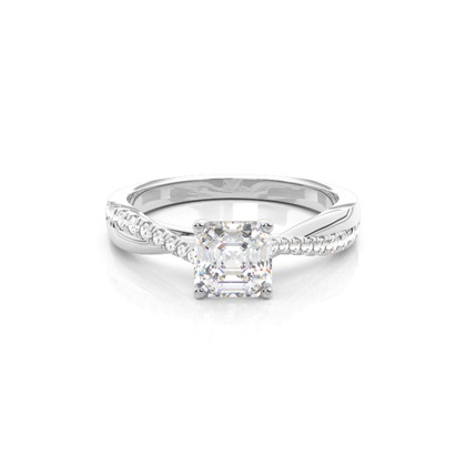Asscher Diamond Rings