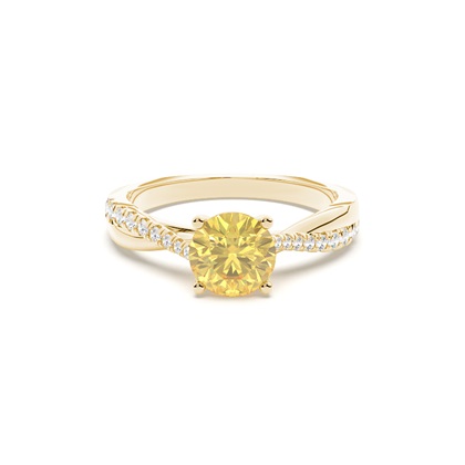 Yellow Gold Yellow Diamond Engagement Rings