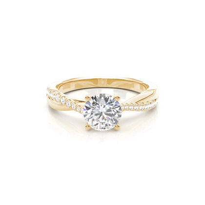 Yellow Gold Diamond Engagement Rings