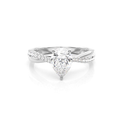 Pear Shaped Diamond Engagement Rings