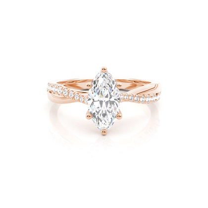 Rose Gold Diamond Engagement Rings