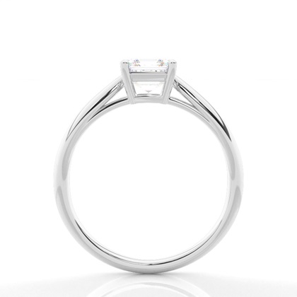 Asscher Solitaire Diamond Rings