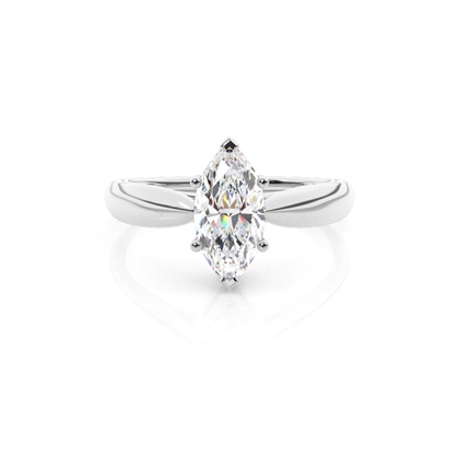 Marquise Solitaire Diamond Engagement Rings