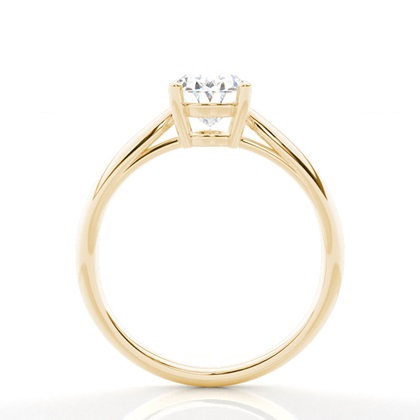 4.00 Carat Yellow Gold Solitaire Engagement Rings
