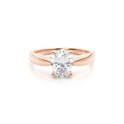5.00 Carat Rose Gold Solitaire Engagement Rings