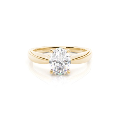 4.00 Carat Yellow Gold Solitaire Engagement Rings