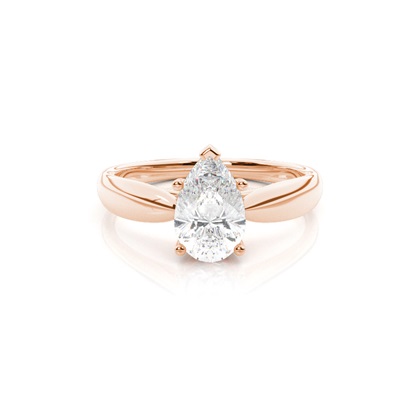 Pear Solitaire Diamond Engagement Rings