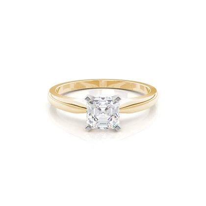 Mixed Metal Diamond Engagement rings