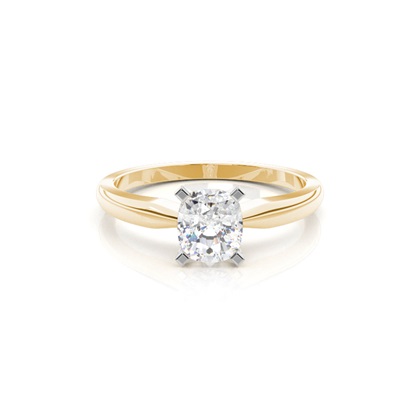 Mixed Metal Diamond Engagement rings