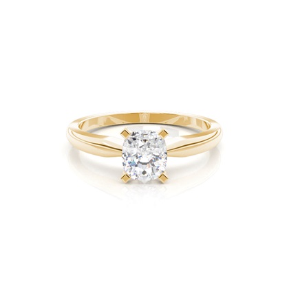 Cushion Yellow Gold Diamond Jewellery Gifts
