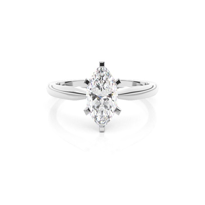 Marquise Solitaire Diamond Rings