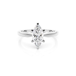 Bague de fiançailles solitaire sertie griffes