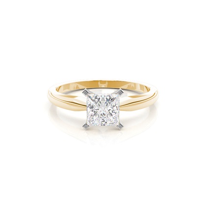 Mixed Metal Diamond Engagement rings