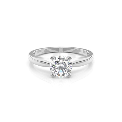 Silver Diamond Engagement Rings