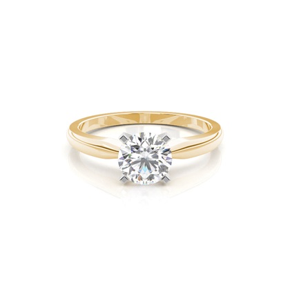 Mixed Metal Diamond Engagement rings