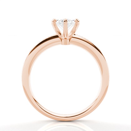 Rose Gold Side Stone Diamond Rings