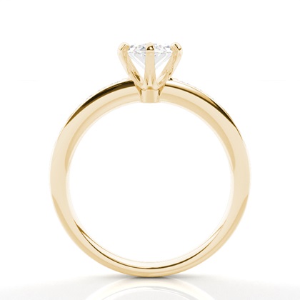 Yellow Gold Side Stone Diamond Rings