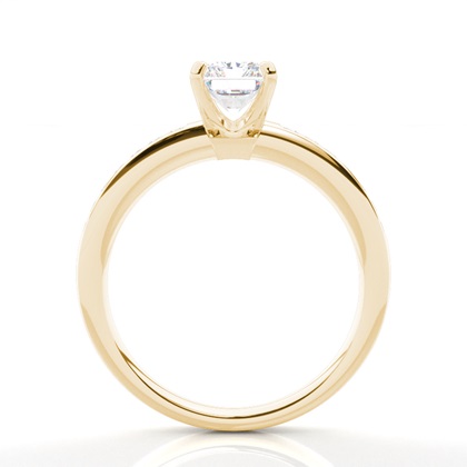 Radiant Yellow Gold Simple Engagement Rings