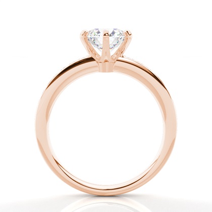 Rose Gold Side Stone Diamond Rings