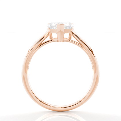 Rose Gold Side Stone Diamond Rings