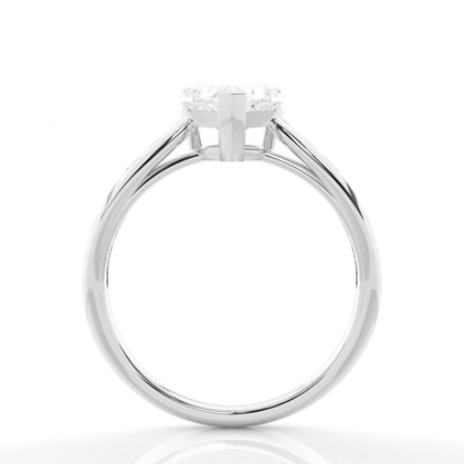 White Gold Side Stone Diamond Rings