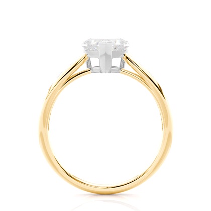 Herz Mischmetalle Diamantverlobungsringe Verlobungsringe