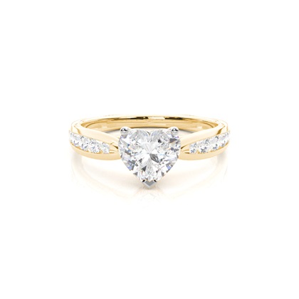 Mixed Metal Diamond Engagement rings