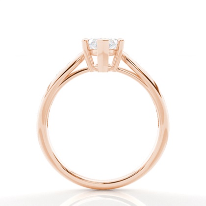Rose Gold Side Stone Diamond Rings