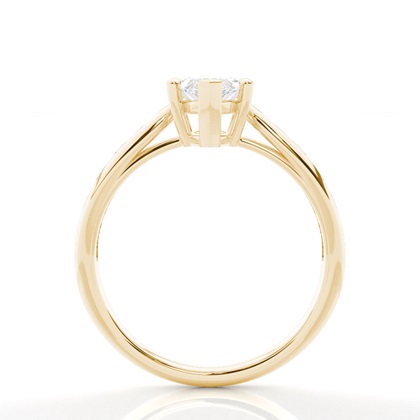 Yellow Gold Side Stone Diamond Rings
