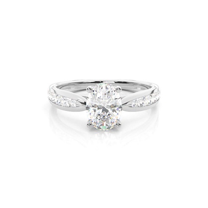 Oval Cut Diamond Rings