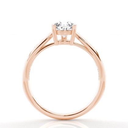 Rose Gold Side Stone Diamond Rings