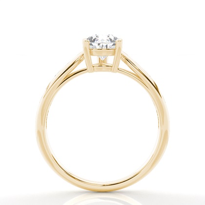 Yellow Gold Side Stone Diamond Rings
