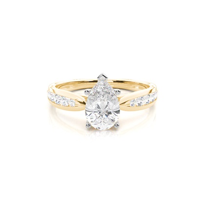 Mixed Metal Diamond Engagement rings