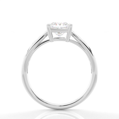 Princess Side Stone Diamond Rings