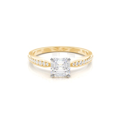 Mixed Metal Diamond Engagement rings