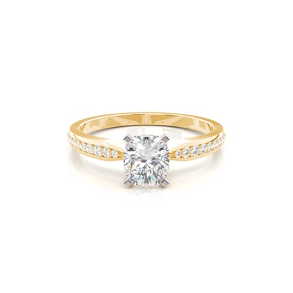 Mixed Metal Diamond Engagement rings