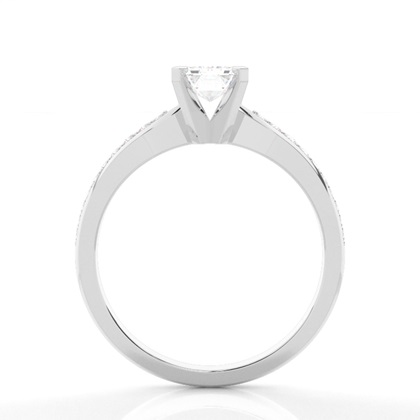 Emerald Side Stone Diamond Rings