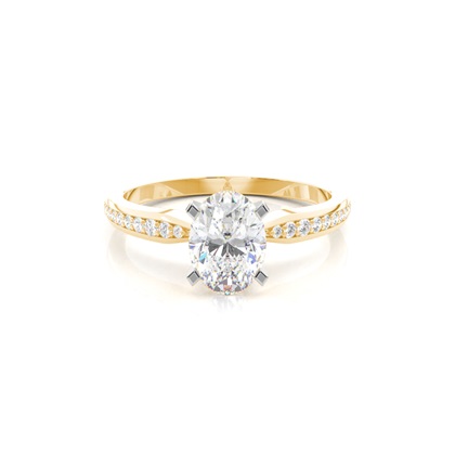 Oval Cut Diamond Rings