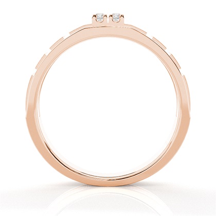 Runde Diamant-Herrenringe in Kanalfassung