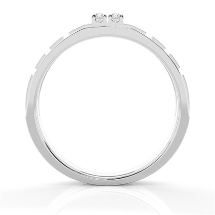 Runde Diamant-Herrenringe in Kanalfassung