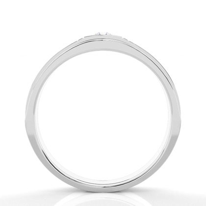 Runde Diamant-Herrenringe in Kanalfassung