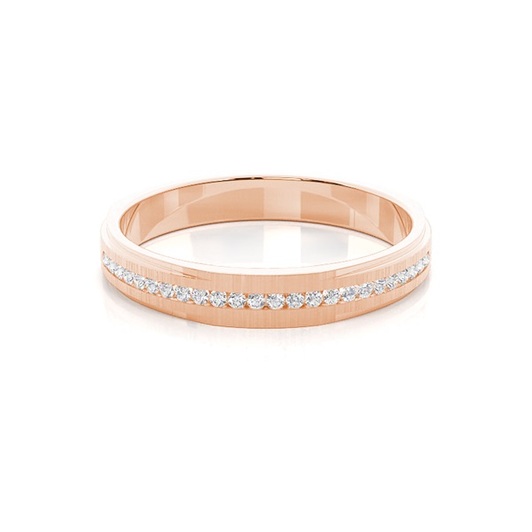 Channel Setting Round Diamond Wedding Band