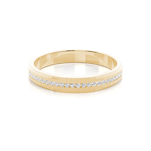 Channel Setting Round Diamond Wedding Band