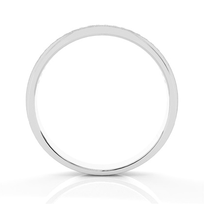 Channel Setting Round Diamond Wedding Band