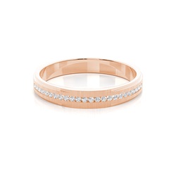 Channel Setting Round Diamond Wedding Band